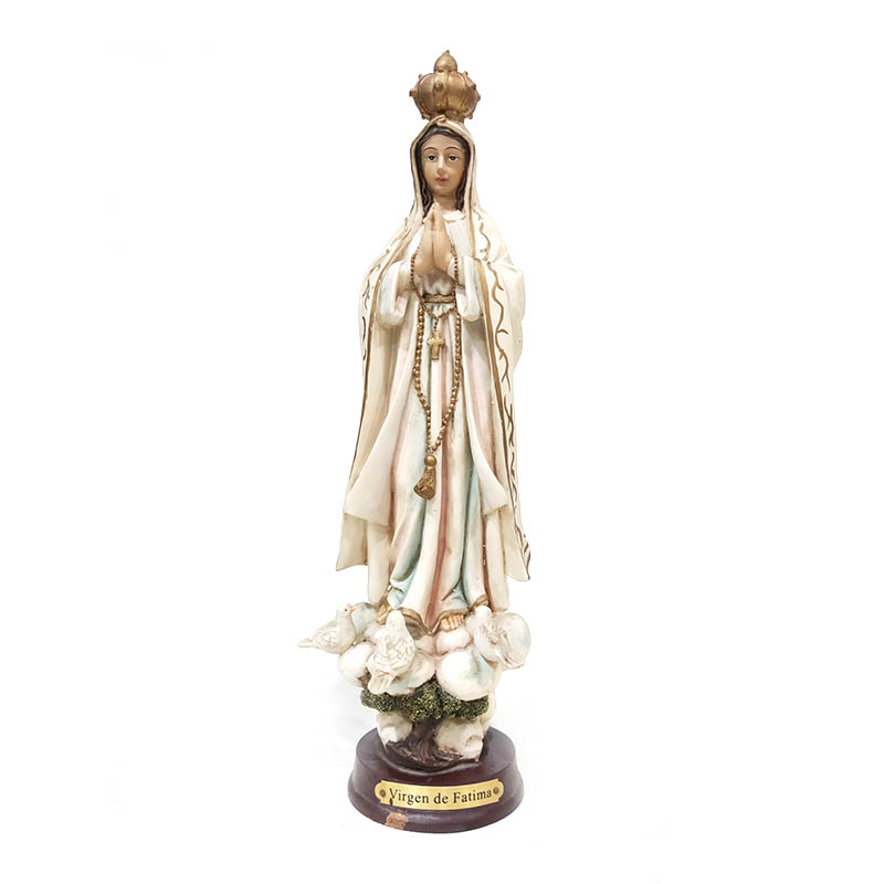 hand painted religious gift polyresin Virgin de Fatima figurine  deco figurines