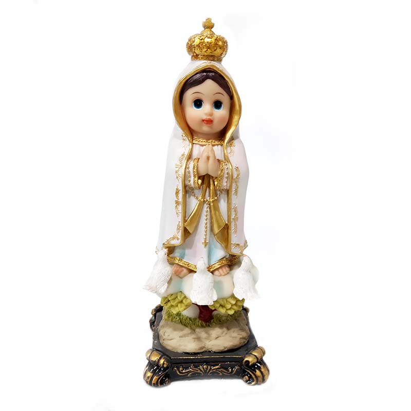 8 Inch New Arrival Innovative Style Child Fatima Statue figures Catholic Virgin Virgen Santa Fatima Estatua Baby Fatima Sculpture