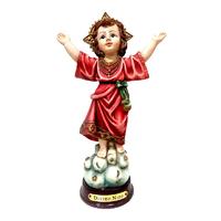 Christmas decoration polyreisn hand made figurines custom Divino Nino Holy Child statue