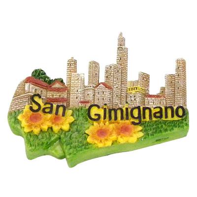 San Gimignano Resin Souvenirs Fridge Magnet Custom 3D Design for Promotional gift