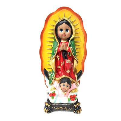 holiday ornament cartoon style resin material custom Guadalupe Statue Virgin Mary
