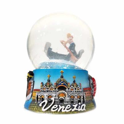 Wholesale Venice Souvenirs Holiday Decoration Resin Crafts Snow Glass Globe