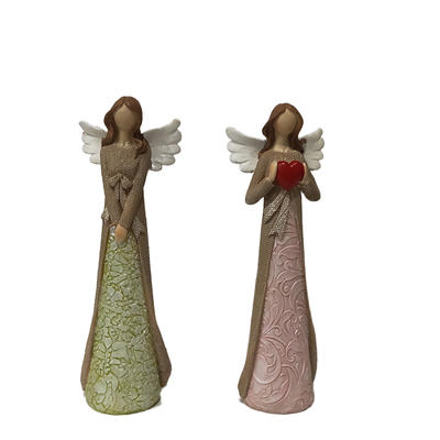 hot sale christmas ornament polyresin slim girl angel figurines
