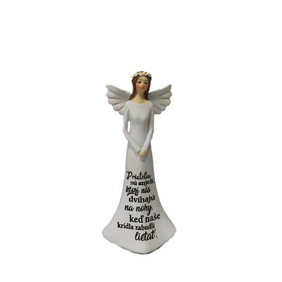 Faith white custom home decoration handmade gift angel statue