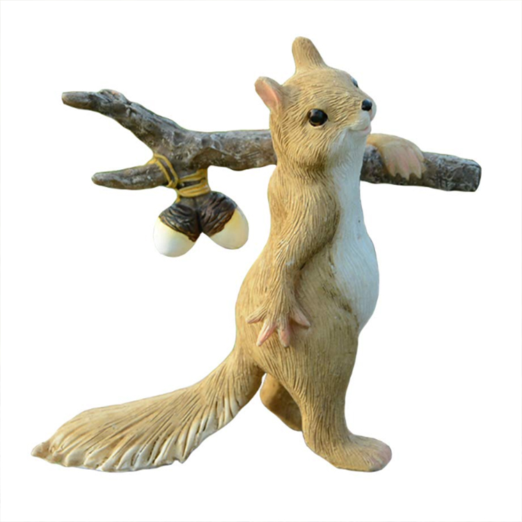 Garden squirrel statue squirrel figurines ornament