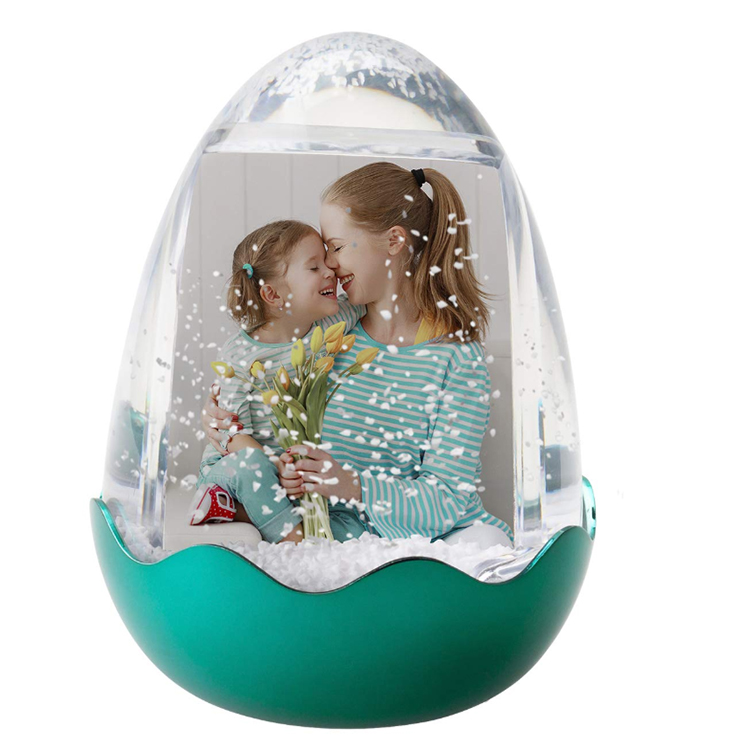 Resin easter love snow globe dome