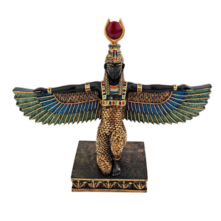 Egyptian style statue beauty  figurine resin home ornament