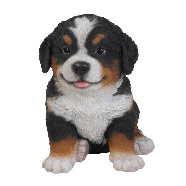 Bernese dog statue pupp figurine resin home decoration