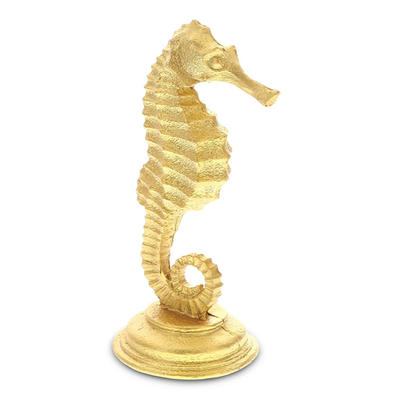 Polyresin decorative seahorse statue handcraft standing figurine