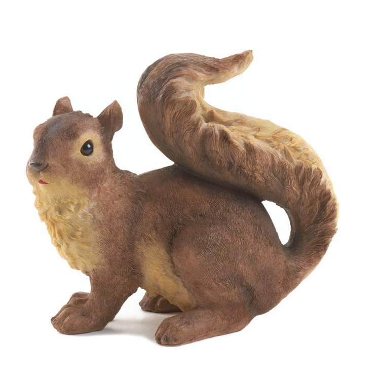 Resin garden squirrel statue cute anmial figurine decor