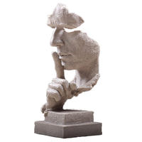 Statue of the thinker resin human figurine garden statues decoration