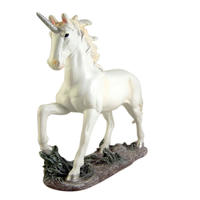 Hot unicorn ceramic sculpture magic stone home ornament