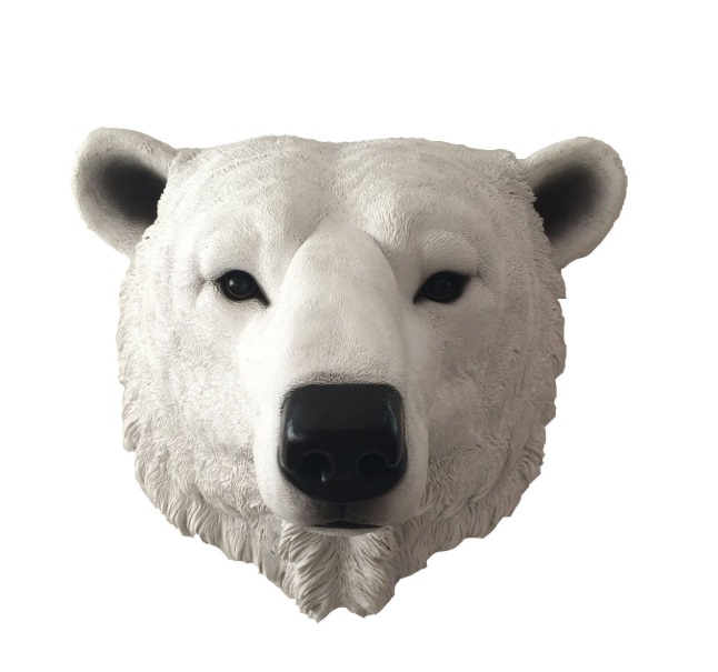 Resin wall animal  bear head sculpture statue