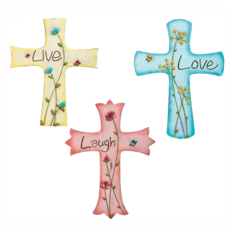 Cross wall decor resin crucifix home decoration