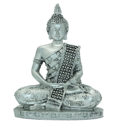 Home decor silver buddha Thai statue figurine