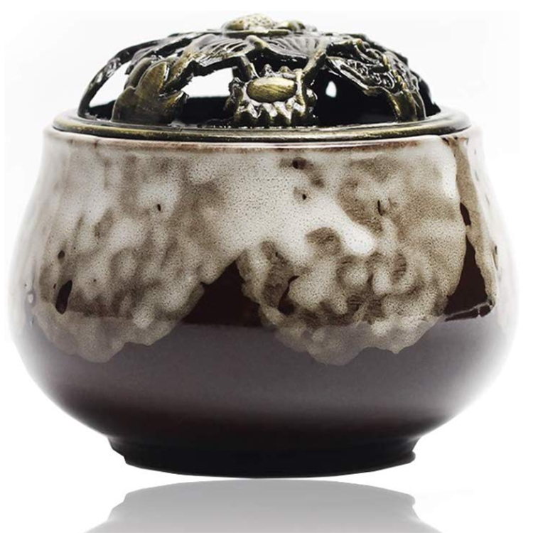 Incense Holder for Stick Round Burner, ceramic Incense-Burner