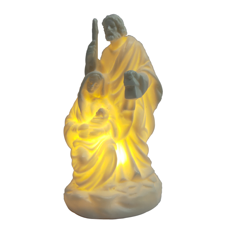 Ceramic Holy Family Illuminated Figurine