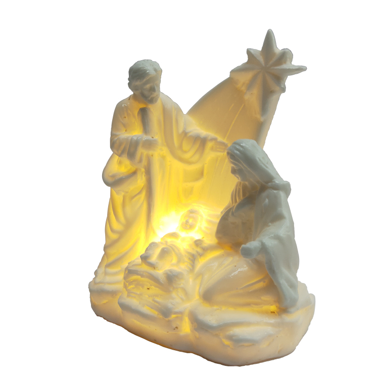 Vintage Holy Family Figurine Nativity Scene Statue