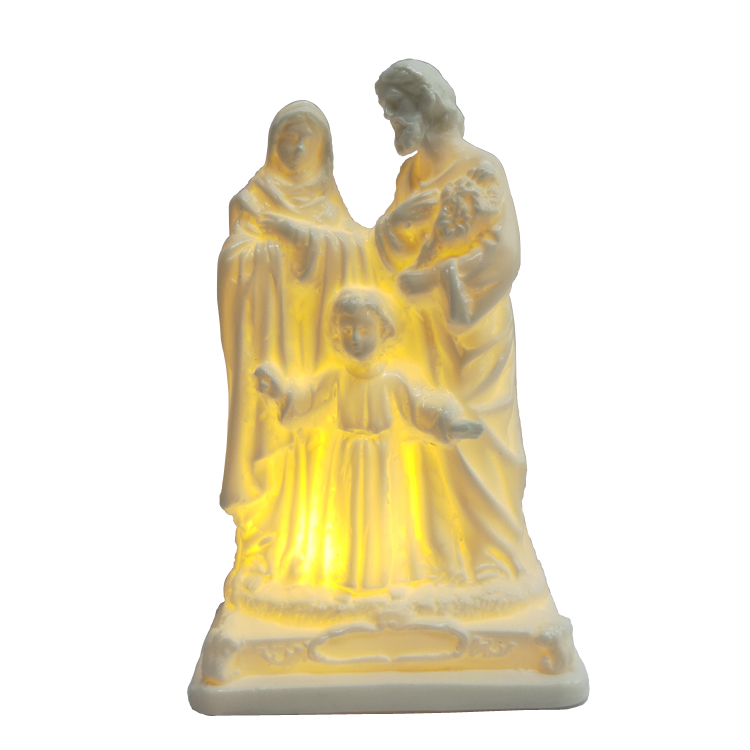 Christams Collection Holy Family Bisque Figurine Nativity of Holy Night