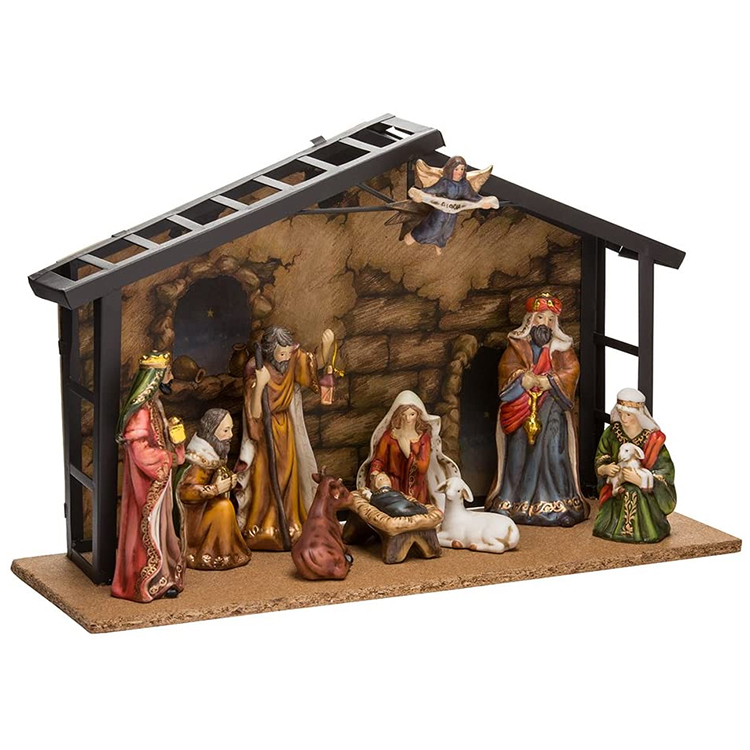 Christian Home Decor Resin Nativity Set Figures Chirstmas Gifts 7 Inch Statues