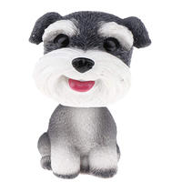 Dog miniature dog toy bobble head dog resin material