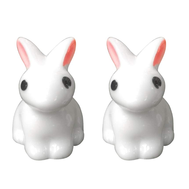 Mini resin rabbit miniature rabbit statues polyresin craft
